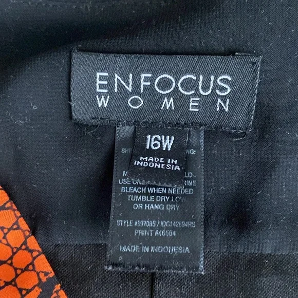 Black and orange dress - Picture 3 of 7